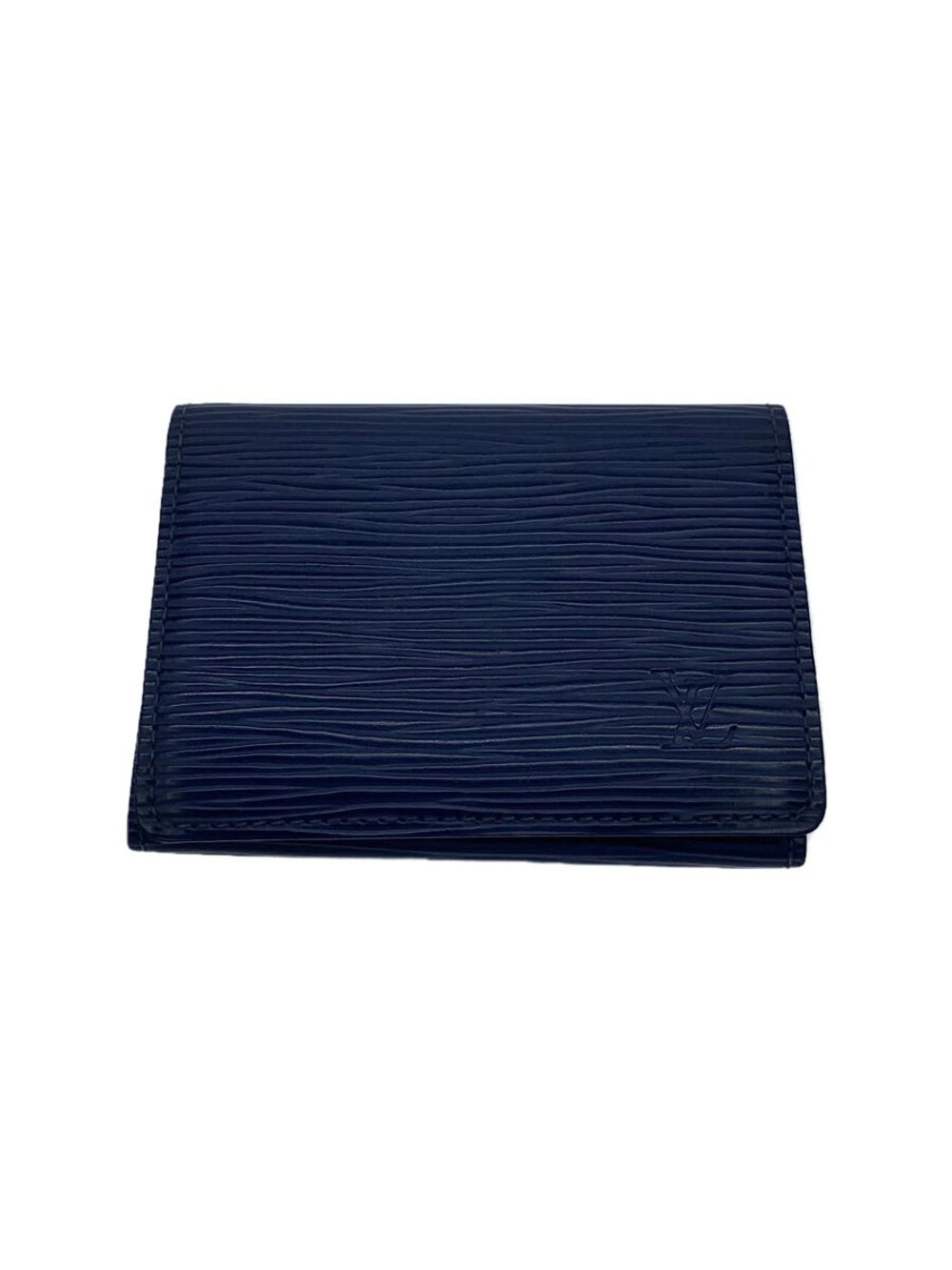LOUIS VUITTON Envelope Wallet Carte de Visite Epi Leather BLUE
